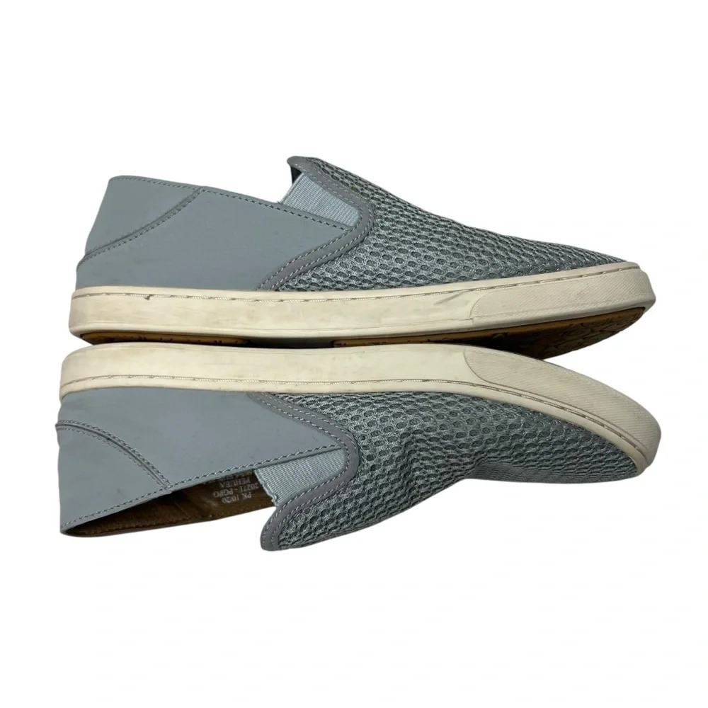 OluKai Pehuea Women’s Gray Blue SIZE 7.5 Mesh Slip On Convertible Sneakers Shoes